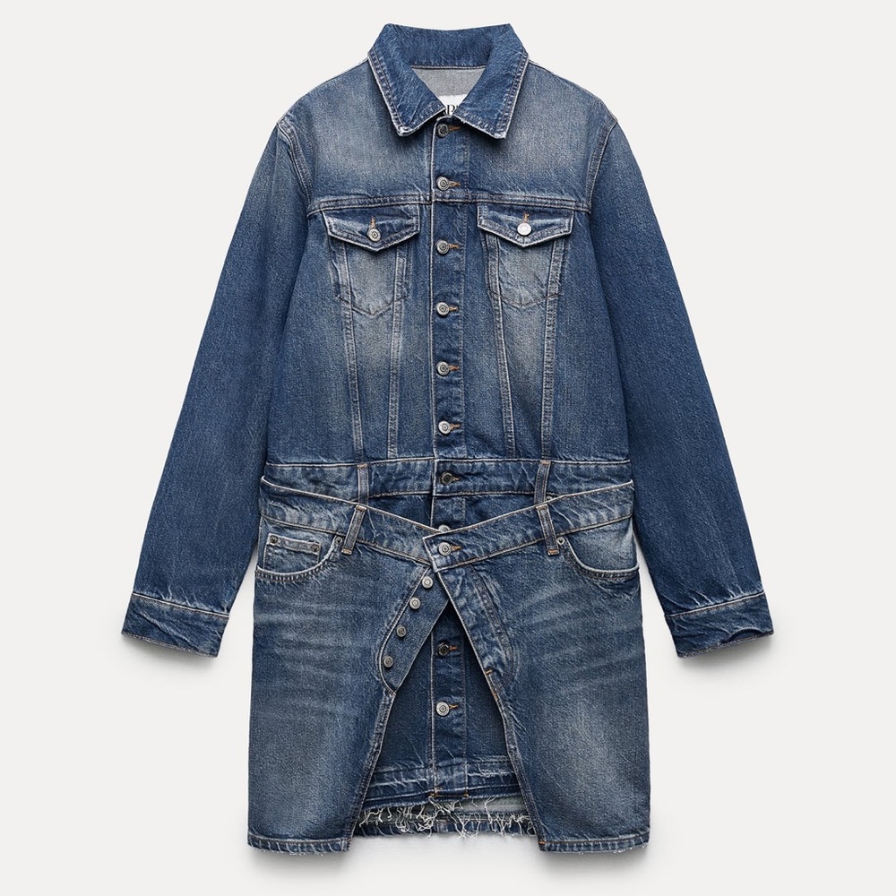 NET Zara Denim Mini Dress - Picture 6 of 11